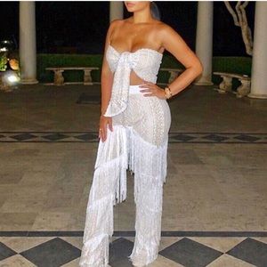 Two piece fringe set